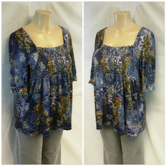 REQUIREMENTS Babydoll Top, size Large - Picture 3 of 8